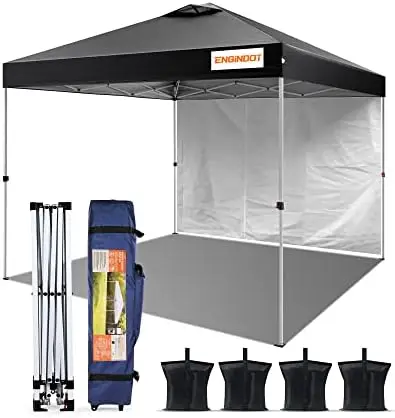 

Up Canopy Tent 10\u2019 X 10\u2019, Easy Set-Up Outdoor Canopy, Instant Canopy with Sidewall, Water Resistance Camping Canopy f