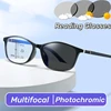 Progressive Multifocal Photochromic Reading Glasses for Middle-aged Anti Blue Light Reading Glasses Men Women Far Sight Glasses 1