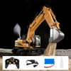 Huina R/C Truck 650 Alloy Engineering Remote Controlled Car Smoking Rc Truck Excavator Bulldozer Loading Car Toys Gift For Boys 4