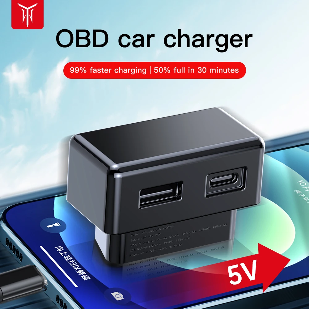 Yz Per Tesla Model 3 Model Y X S Adattatore Obd Ricarica Per Tesla Car Model3 Modely Obd2 Splitter Adattatori Per Caricabatterie Accessori