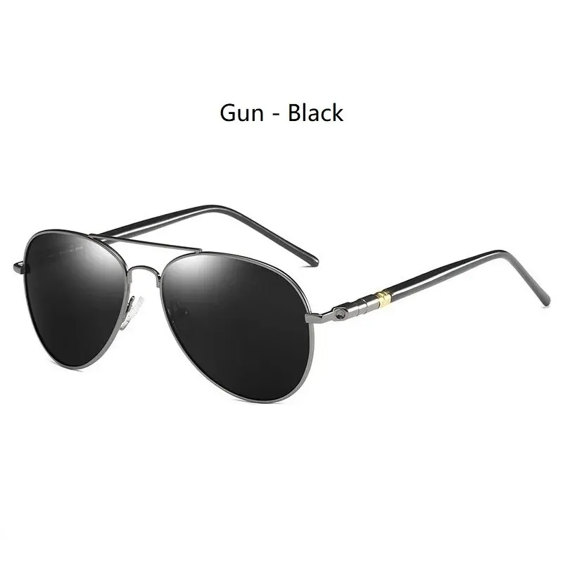 Luxury Aviator Polarized Sunglasses - Unisex Designer Metal Eyewear with UV400 Protection