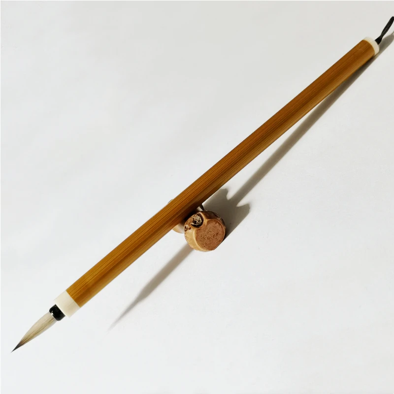 Wollener Mehrfachhaariger Chinesischer Pinsel für Kleine Regelmäßige Schrift, Schlanker Goldpinsel für Chinesische Malerei, Linienzeichnungspinsel, Anfänger-Kunstwerkzeug – Detail 11