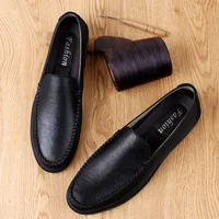 Italian Leather Mens Shoes Casual Luxury Summer New Men Loafers Driving Moccasins Male Comfortable Light Slip On Boat Shoes Man 2