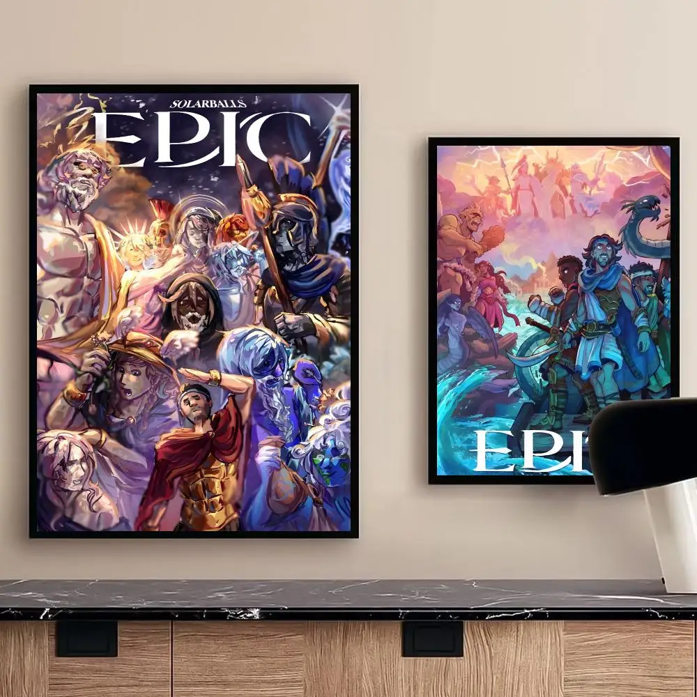 음악 E-epic 뮤지컬 포스터 벽 장식 거실 침실 사무실 주방 현대 캔버스 아트 페인팅 인쇄 홈 디자인