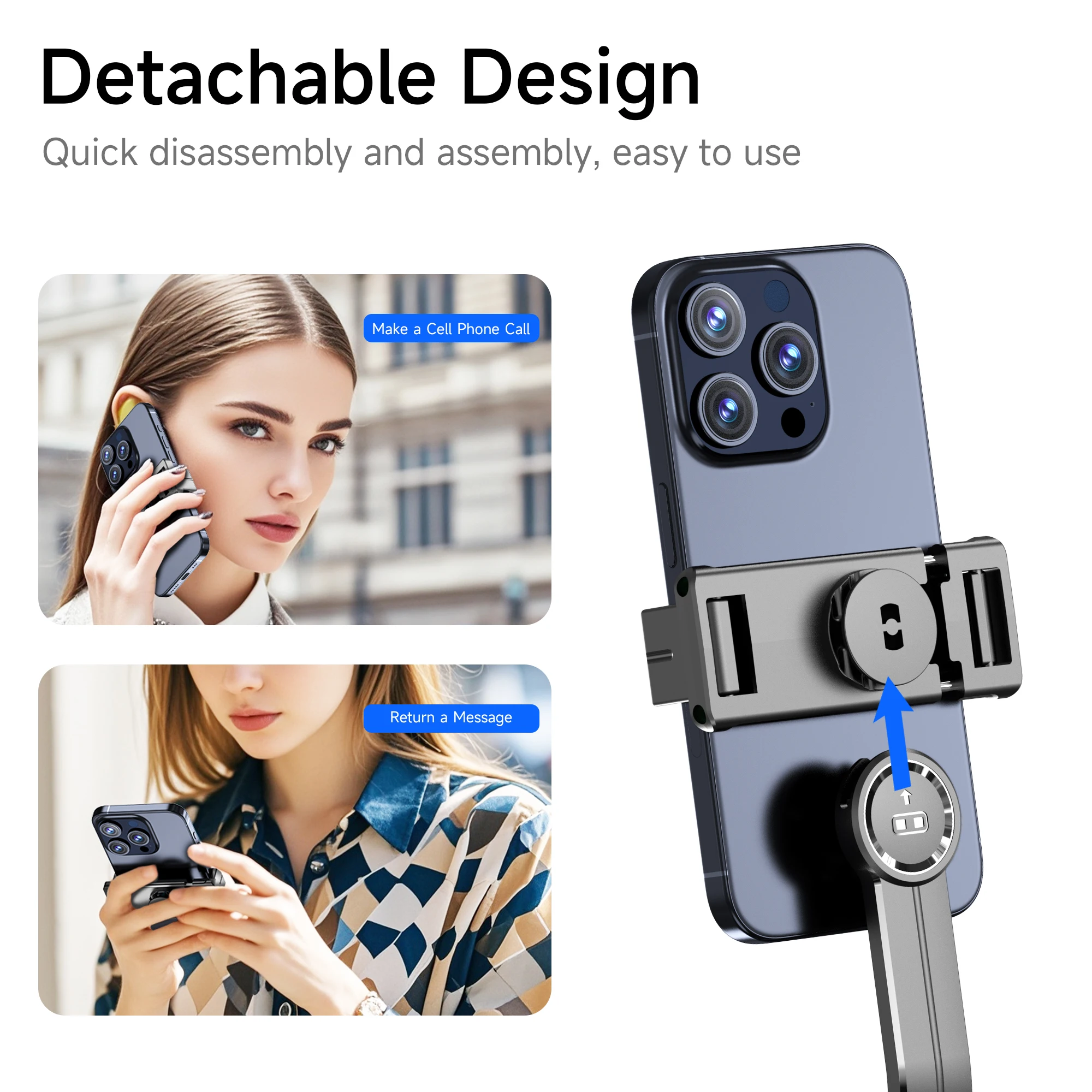F15 with Wireless Remote 68 Inch Selfie Stick Phone Desktop Stand Tripod for Iphone Android Smartphone Shooting Vlog 3