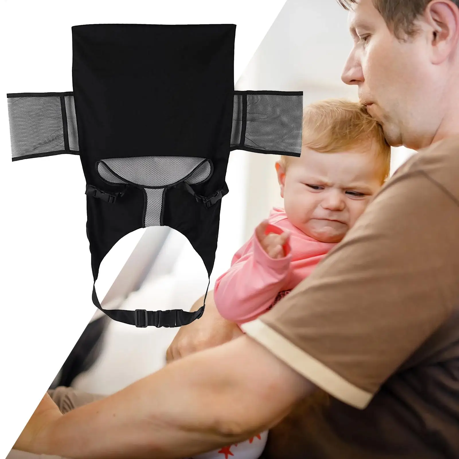 Lettino per aereo per bambino Sedile per aereo portatile Prolunga per poggiapiedi Comfort traspirante Amaca per poggiapiedi da viaggio traspirante - immagine 3