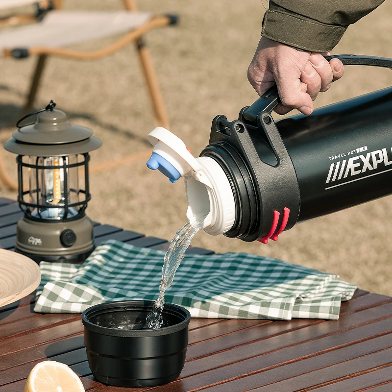 Large Capacity Thermos Bottle with handle Double-wall vacuum