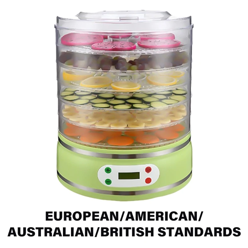 Dehydrator Machine 8 Stackable Trays Jerky Dryer Digital Adjustable Temperature Control Electric Preserver