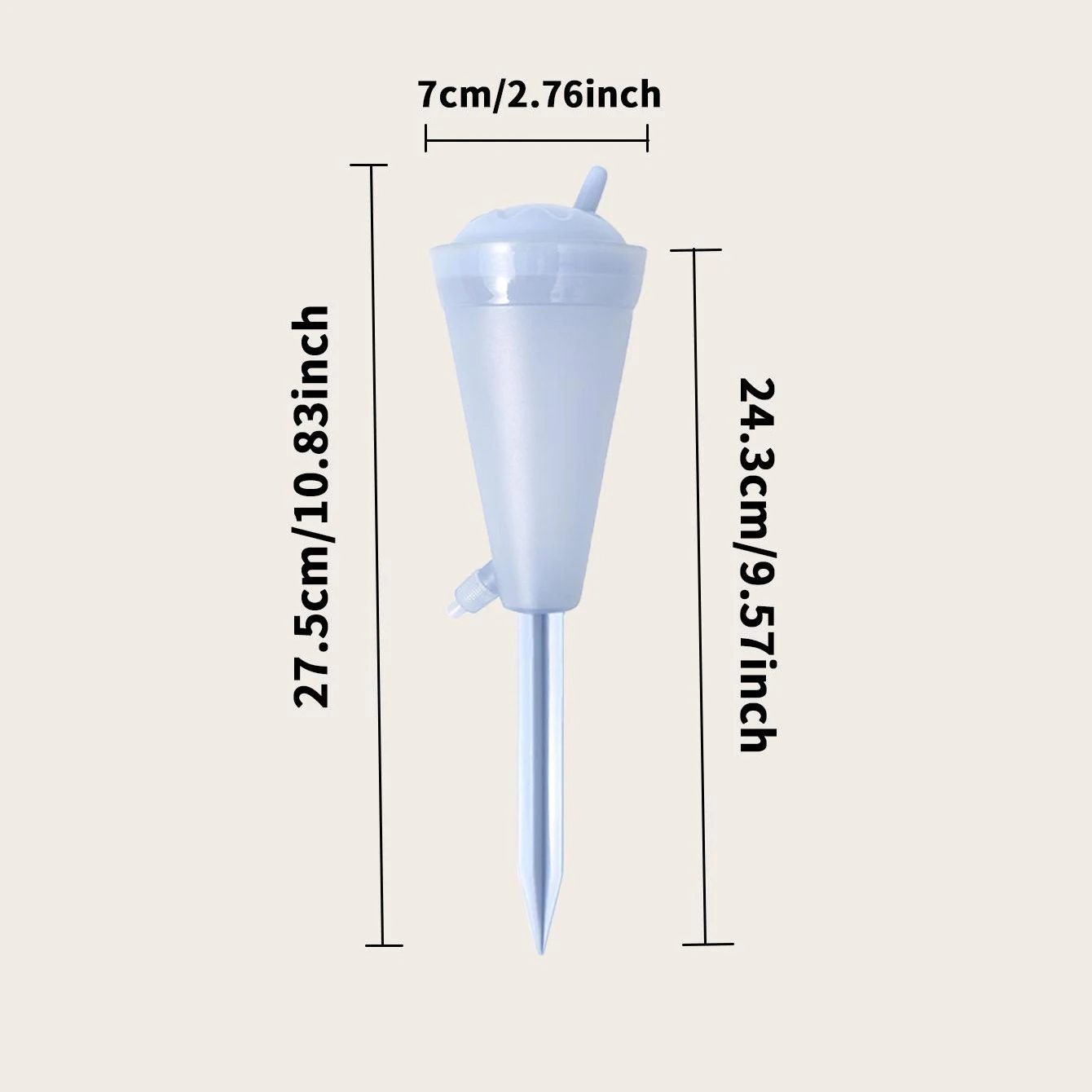 Funnel-shaped Transparent Automatic Dripper Water Flow Speed Regulating Kettle