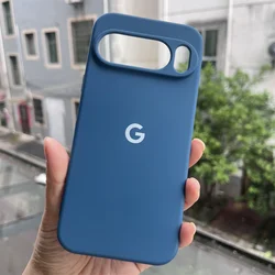 Premium Shockproof Silicone TPU Protective Back Cover - Pixel 7pro (Blue)