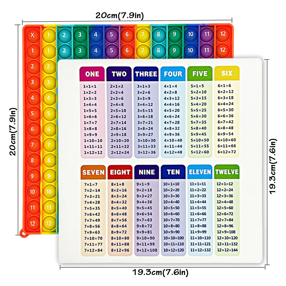 Multiplication games pop toy erasable card pen math learning writing games educational stationery for kids