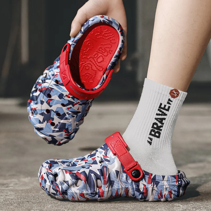 Men's Camouflage Casual Sandals - Outdoor & Beach Clogs