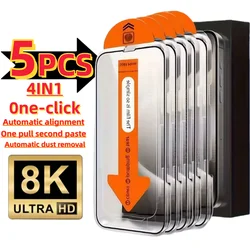 Premium HD Tempered Glass Screen Protector Set - Scratch - Proof and Dust - Free Installation - HD (For iPhone 12 Mini)