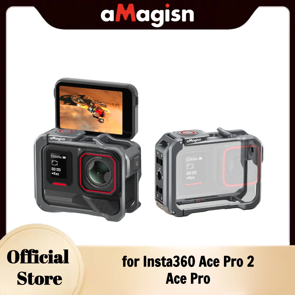인스타360 에이스 프로 2 / 에이스프로용 aMagisn 메탈 케이지 2.0, 간편한..