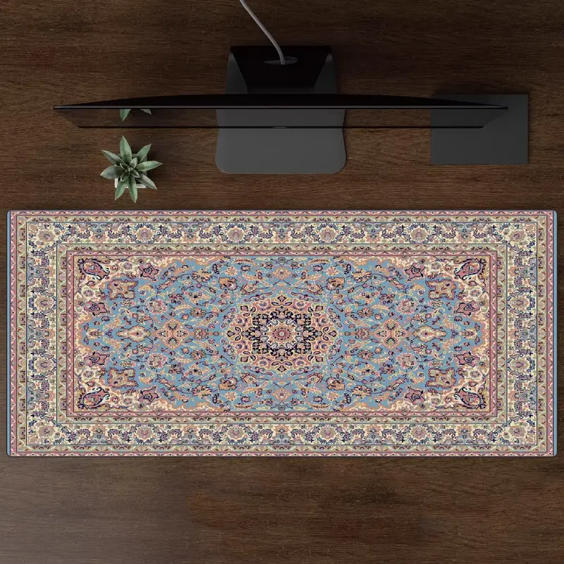 Persian Mouse Pad Large Carpet Persian Pattern MousePad Game Desk Accessories Computer Desk Mat Bedroom Floor Mat Persian Carpet - Image 4