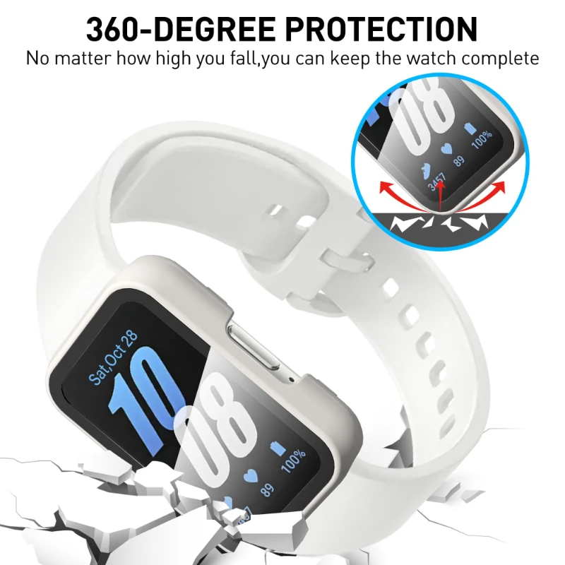 Tempered Glass Screen Protector & Hard PC Protective Bumper