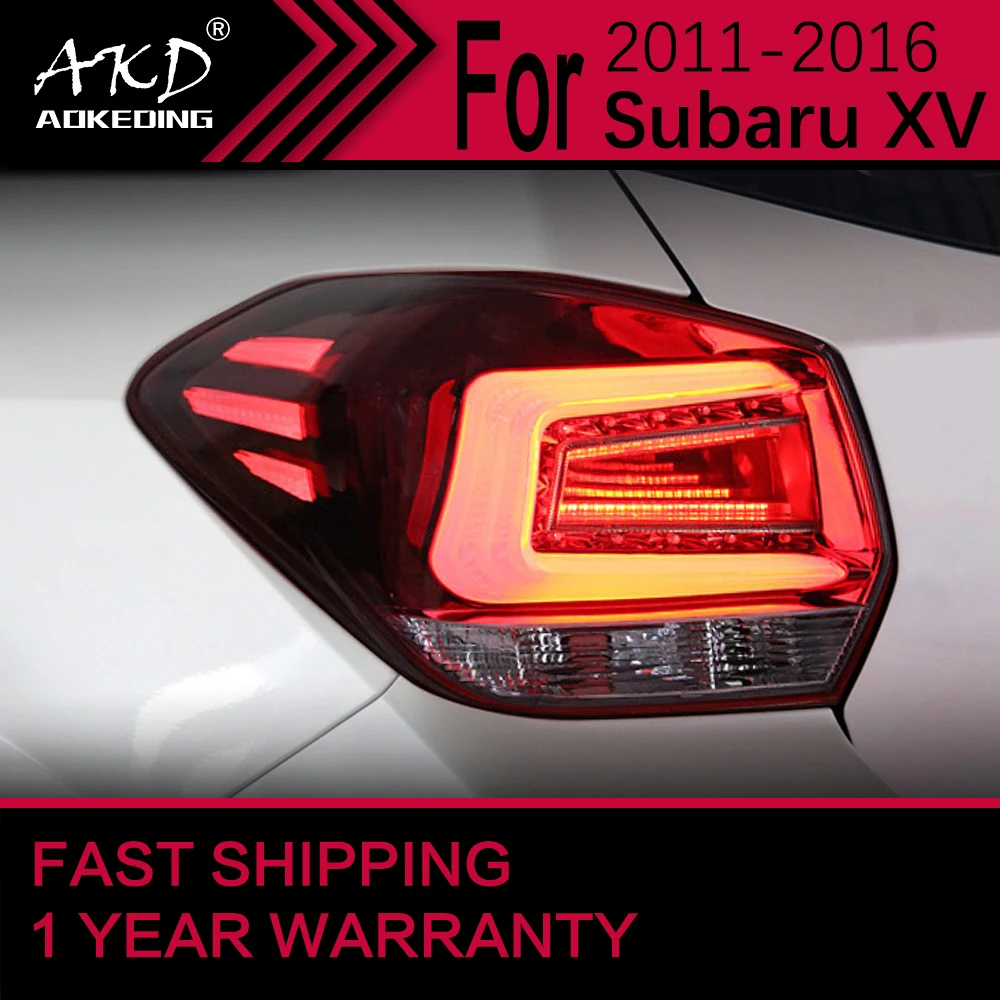 

Автомобильные фары для Subaru XV светодиодный Tail 2011-2016 XV, задний стоп-сигнал, Тормозные сигналы, ДХО, задние автомобильные аксессуары