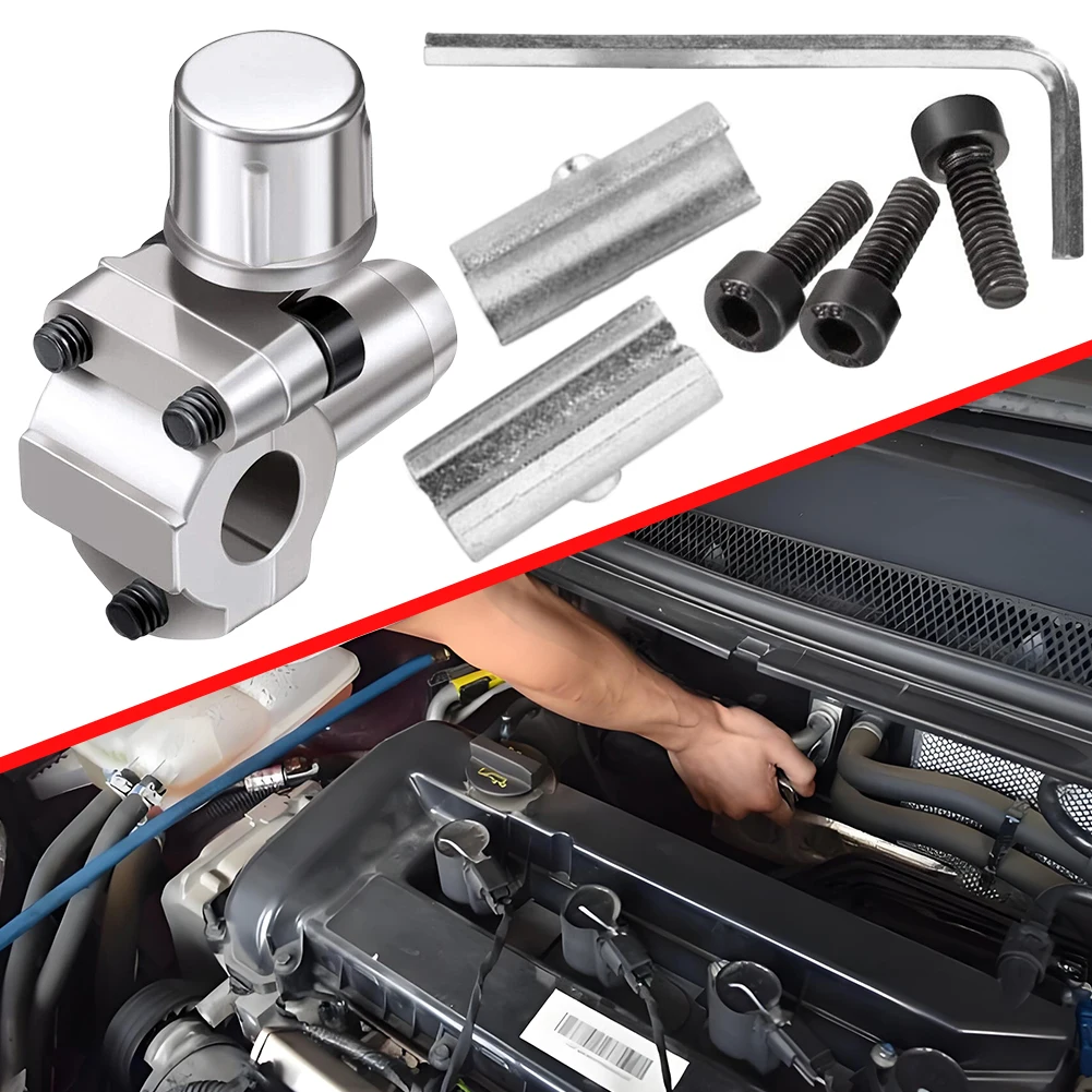 Bullet Piercing Valve with Spanner A/C BPV-31 Piercing Valve Zinc Alloy BPV-31 Piercing Valve Line Tap Valve Kit for HVAC BPV31 2