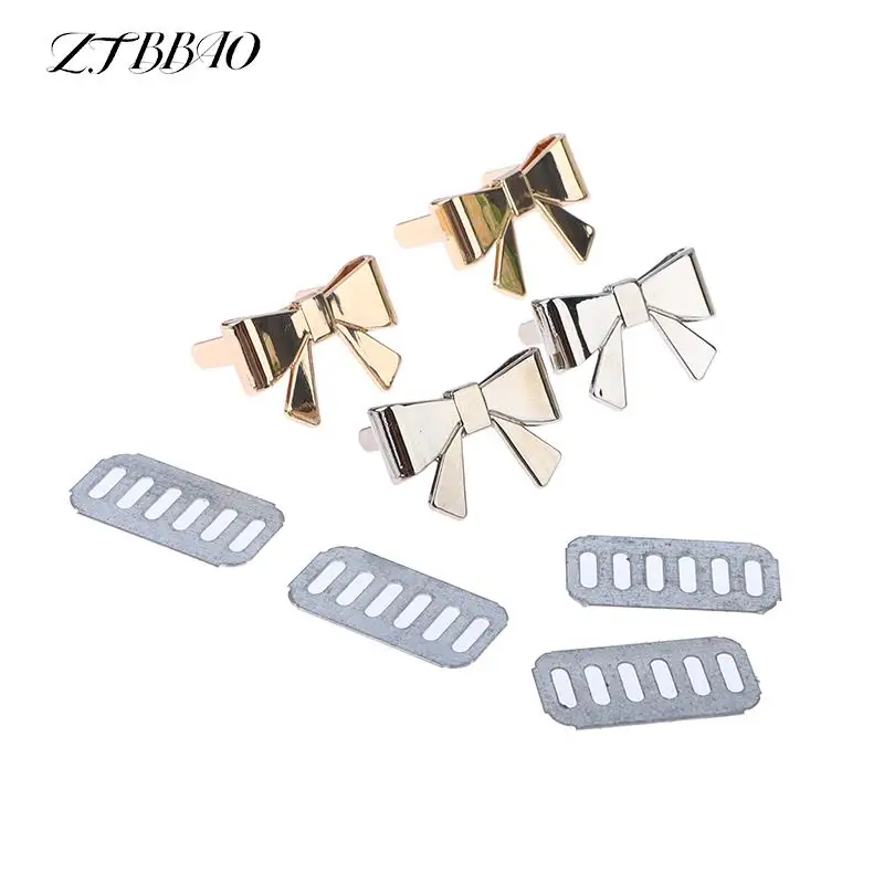 

1PCS Metal Bowknot Handbag Decor Buckle For Women DIY Bags Decoration Clasp Bag Accessories Shoes Buckles