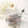 Chic Transparent Star PVC Makeup Bag - Waterproof, Large Capacity, Portable Cosmetic Organizer 1