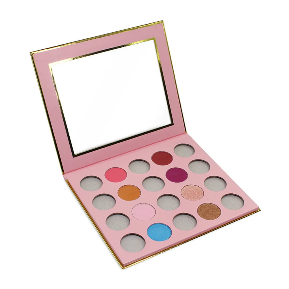

20 Colors Eye Shadow Pink Palette Matte Shimmer Long Lasting Waterproof Eye Pigmented Beauty Makeup Private Label Custom Bulk
