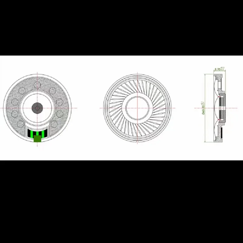 HIFI Speaker unit 50mm 300ohm Graphene diaphragm 1 pair for DIY headphones hifi lovers