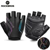 ROCKBROS Short Cycling Gloves Men Women Reflective Half Finger Bike Gloves Anti-slip Fingerless Sports MTB Road Bicycle Gloves 1