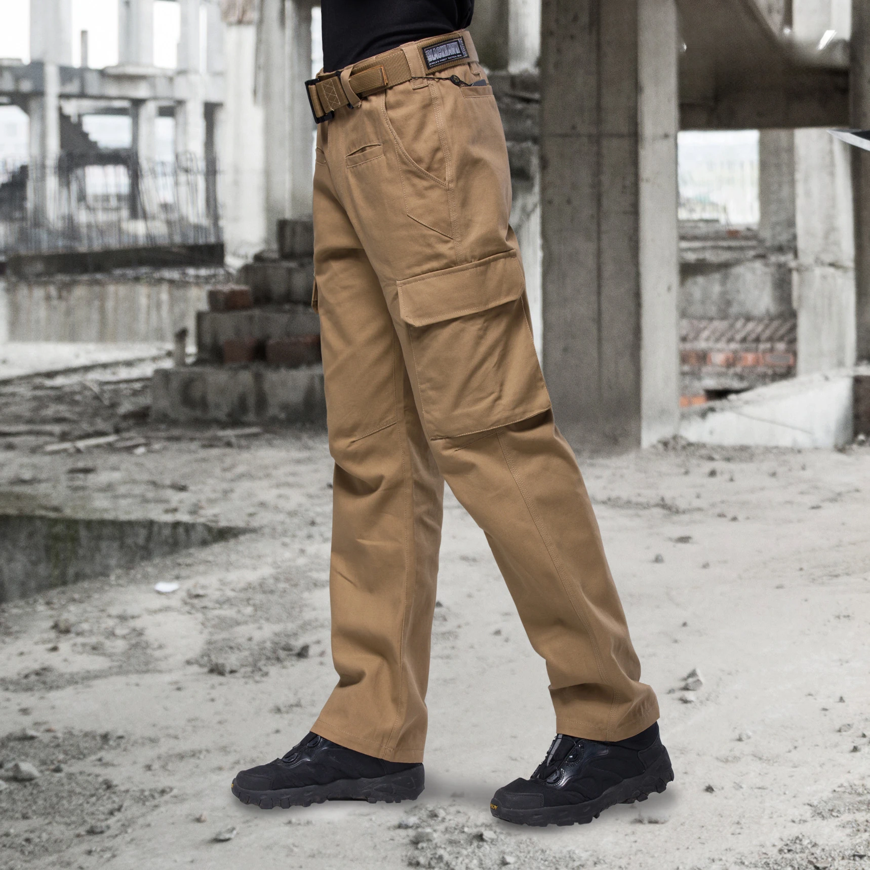 Windwalker tactical pants, anti-splash and anti-fouling straight trousers, cotton