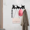 lovely cat shape metal Key Holder for Wall Decorative Key Mount Hanging Key Rack Hallway Entryway Office Kitchen decor 2