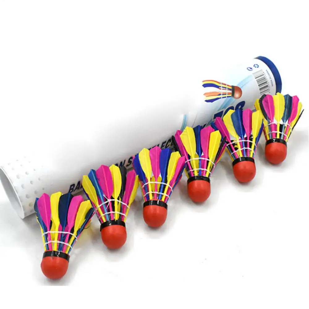 Färgglatt badmintonset för ungdomar 10 stycken med boll_voghion.com