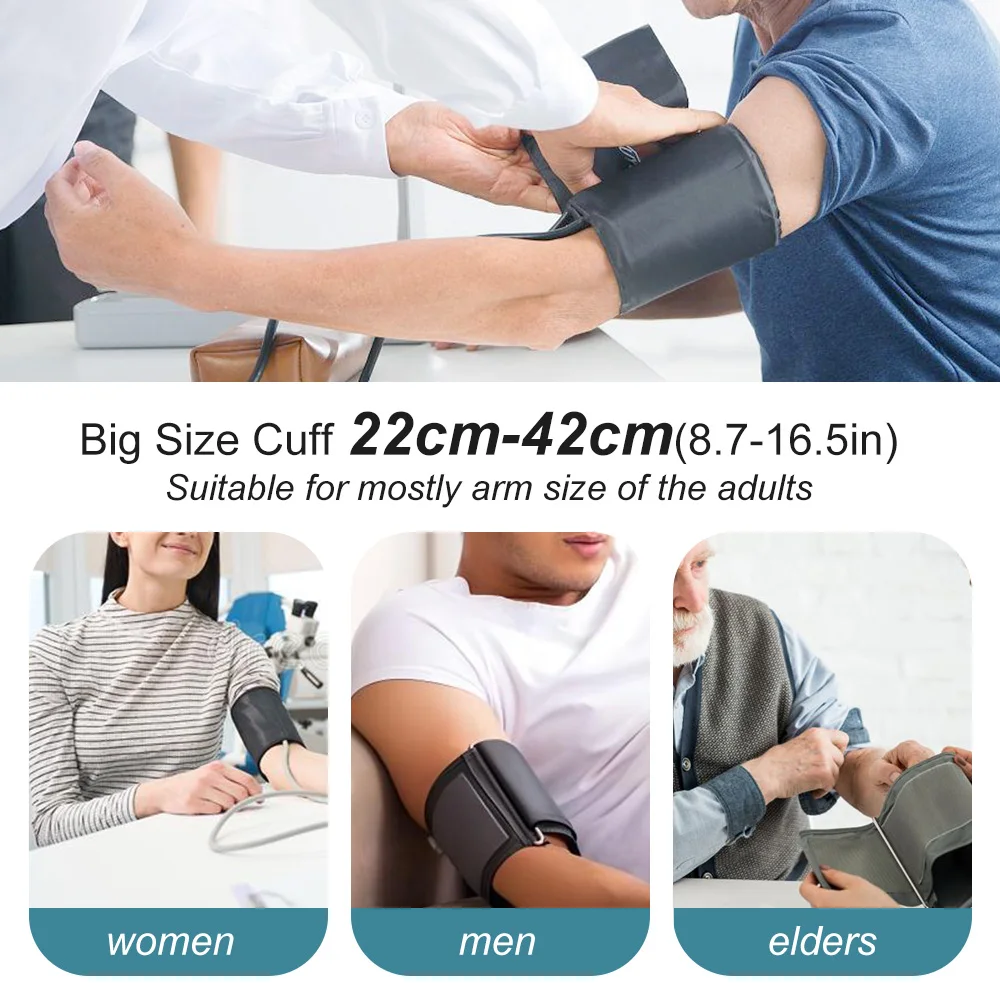 Blood Pressure Machine,Automatic Digital Upper Arm Blood Pressure Monitor with Adjustable Large Cuff Irregular Heartbeat 5
