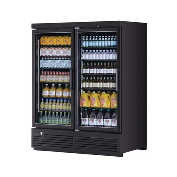 Supermarket Store Commercial Freezer Glass Door Display Freezer Upright Refrigerator Frozen Refrigerator Double Door