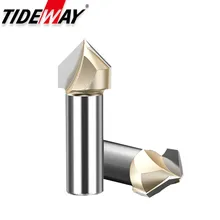 

Carbide 90 Degrees V-type Woodworking Router Bit CNC V Bit Groove Milling Cutter for Wood MDF Cutting Slotting Engraving