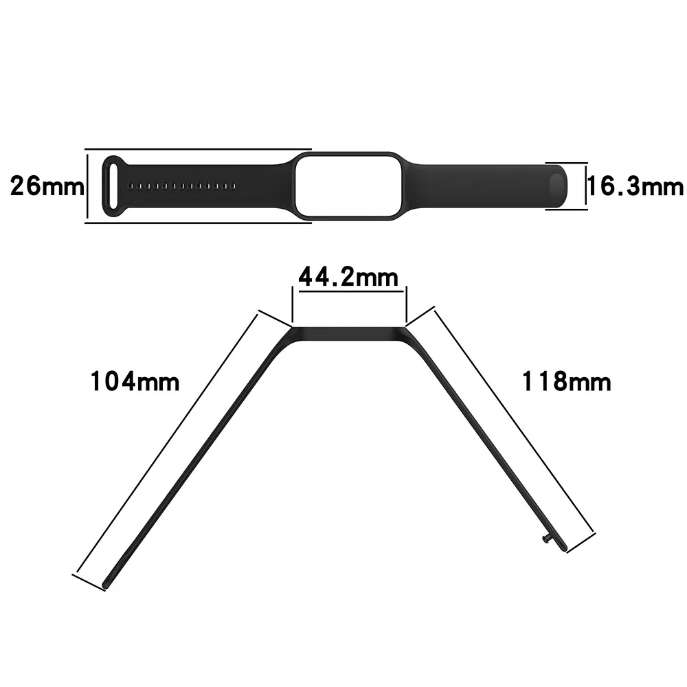 Szilikon Karcsat szíj számára xiaomi smare Érlelődik 8 Tevékeny Karcsat Óraszíj számára redme Vékony érccsík 2