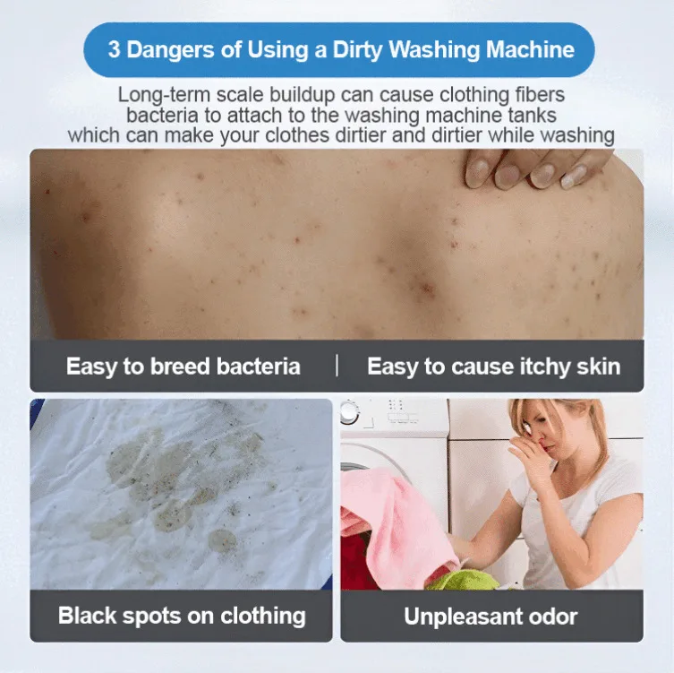 Description Picture 4 of itemWashing Machine Oxygen Explosion Powder Washer Tank Deep Cleaner Granules Stain Removal Strong Descaling Purification Cleaning