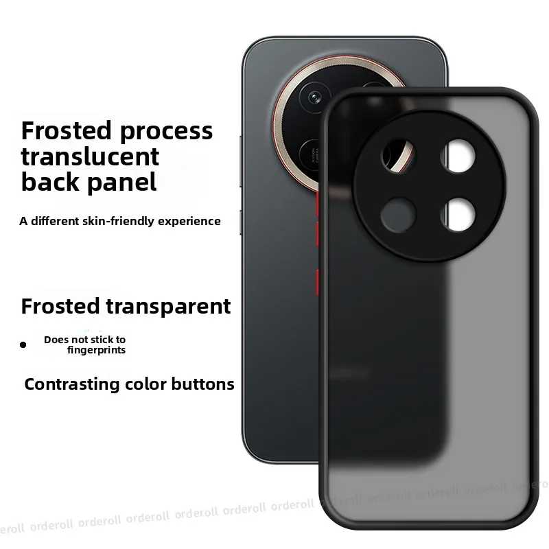 Fashion Skin-Feel Frosted Translucent Acrylic Shockproof and Anti-Fingerprint Case