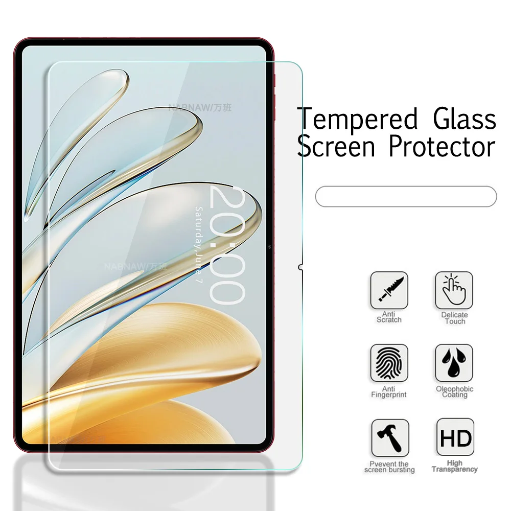 2 Pieces HD Scratch Proof Screen Protector Tempered Glass For Teclast T60AI 11.97 Oil-coating Tablet Protective Film 2