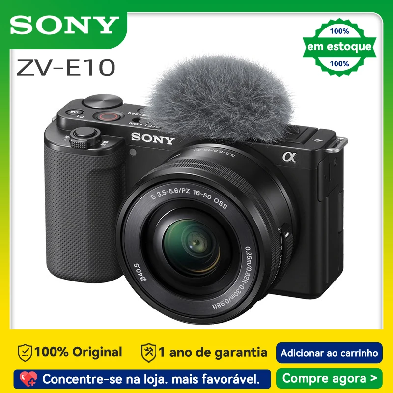 Sony Alpha ZV-E10 zve10 Vlog Camera Digital Compact Camera 16-50mm Lens Professional E10 E-Mount Mirrorless Photography