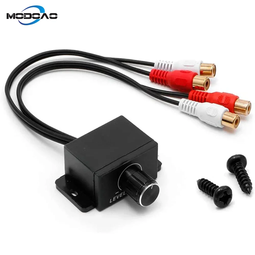 Car Speaker Car Audio Amplifier Bass RCA Level Remote Volume Control Knob LC-1 Universal Amplifier Volume Regulator Car Amplifier Wiring Kit