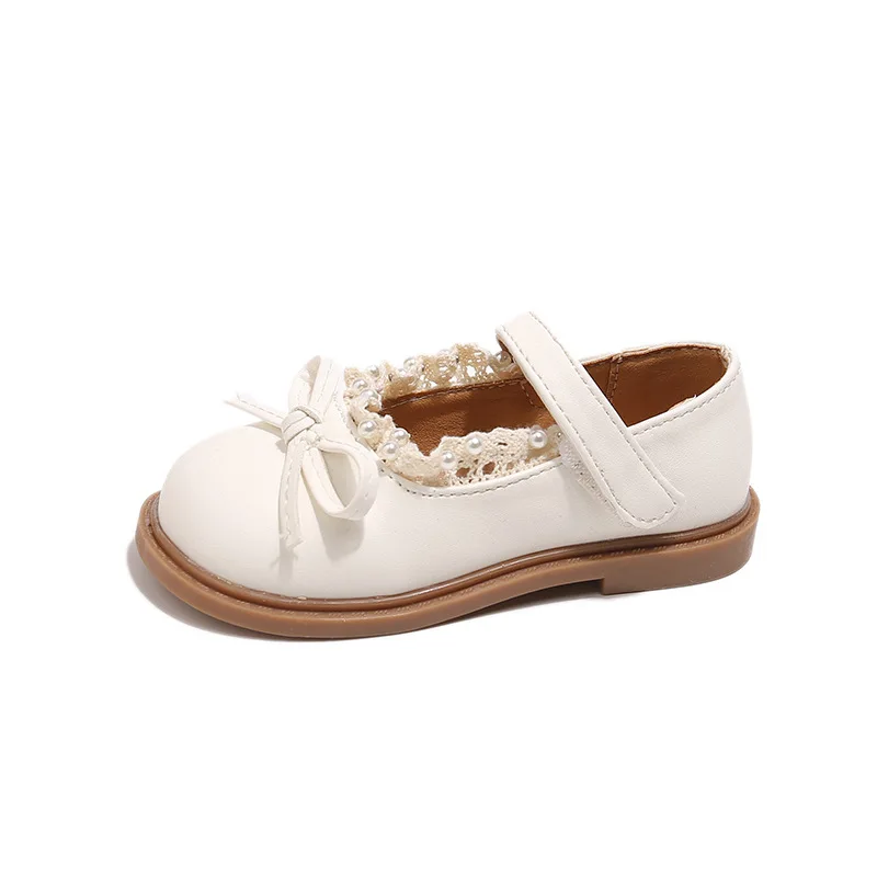Girls Casual Leather Shoes Soft Sole Anti Slip Korean Style