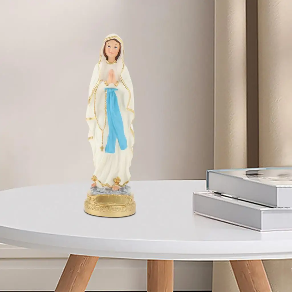 Catholic Resin Mary Statue Figure Handmade Figurine Religious , Mary, 22cm