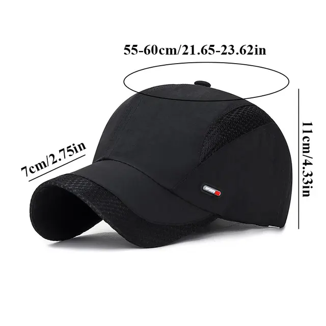 Sports Men's Caps Baseball Caps Breathable Mesh Quick-drying Cap Peaked Caps Outdoor Running Sun Hats gorra de beisbol Drop ship 3