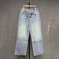 PFMarin- Jeans jeunesse College en biscuits pour hommes, pantalons à jambes larges, streetwear vintage, hip hop, vêtements pour hommes, chim28W4644 5