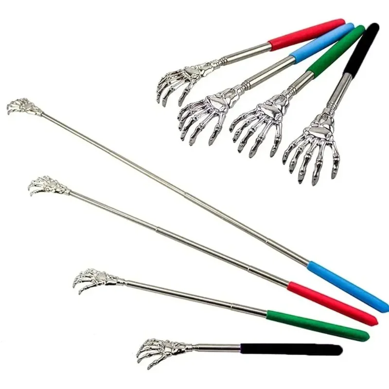 Telescopic Stainless Steel Back Scratcher - Extendable Massager Tool for Elderly & Back Care, Portable Itch Relief Handicraft