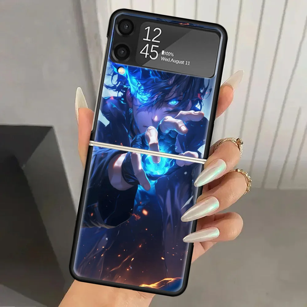 Anime S-Solos L-Levelings Hard PC Back Phone Case for Samsung Galaxy ZFlip 6 5 Z Flip 4 ZFlip6 Z Flip6 5G ZFlip4 Flip3 Zflip5 Co 3