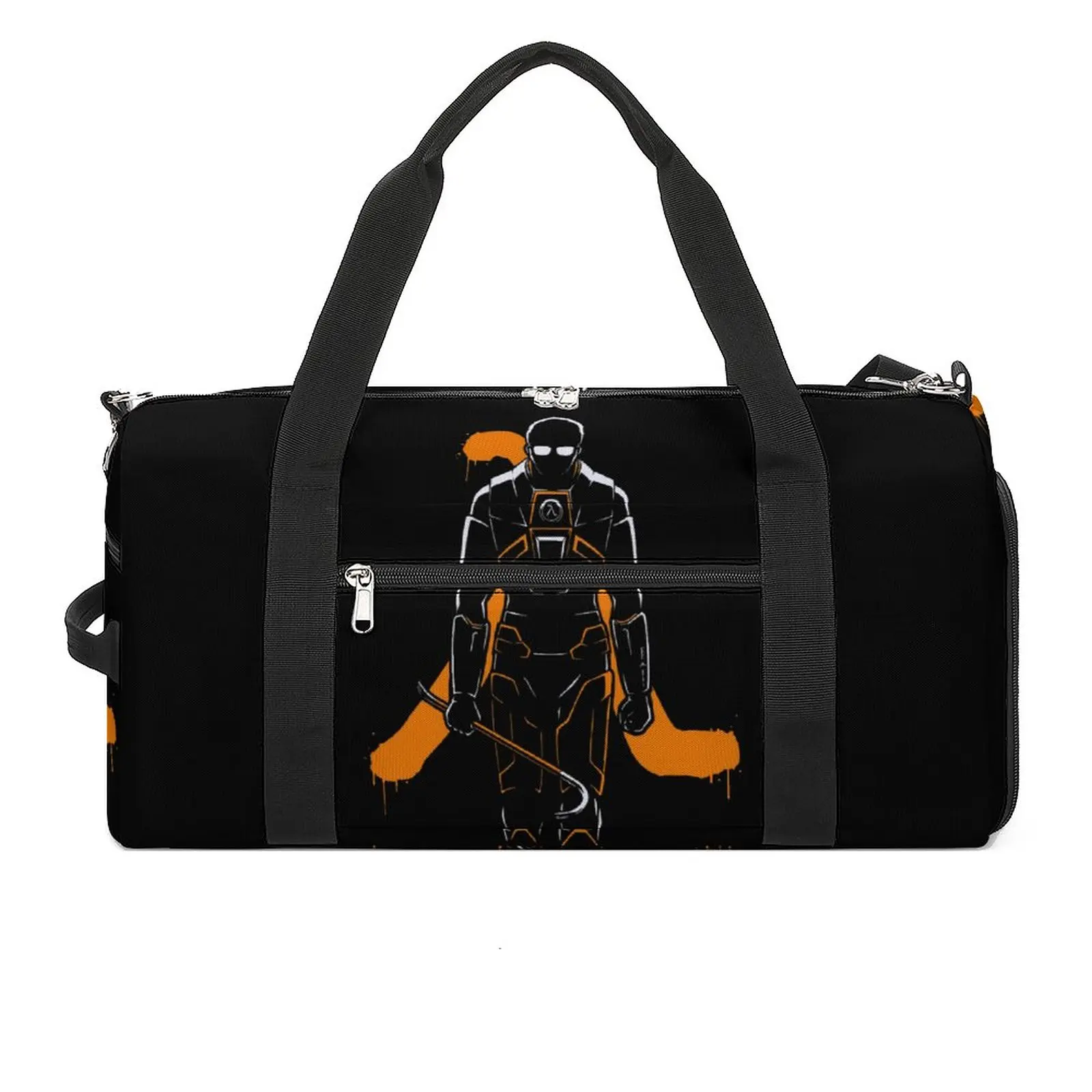 

Gordon Freeman H-Half L-Life Gym Bag Awesome Gaming Waterproof Sport Bags with Shoes Travel Training Handbag Fitness Bag For Men