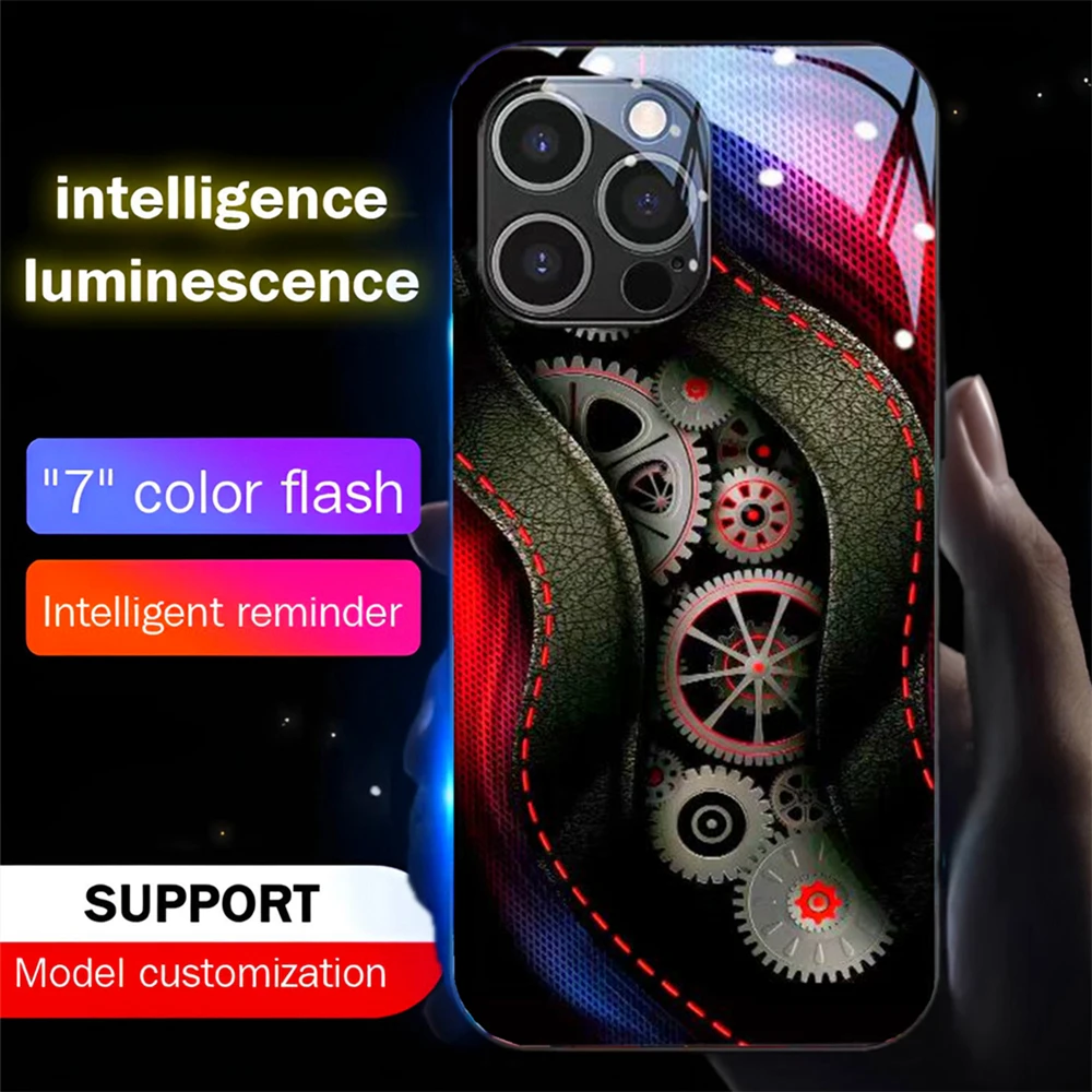 So Cool PCBA Design Voice Call Flash Leuchtende LED-Telefonhülle für Samsung S25 S24 S23 S22 S21 S20 FE Note 10 20 Plus Ultra – Detail 16