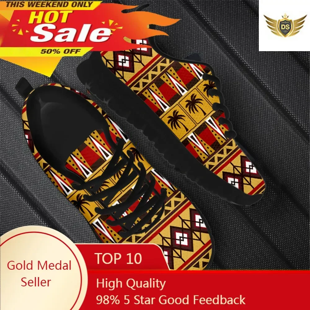 Tribal African Pattern Women Casual Sneaker Comfort Lightweight Flat Shoes 2020 New Style Footwear Zapatos Lace Up