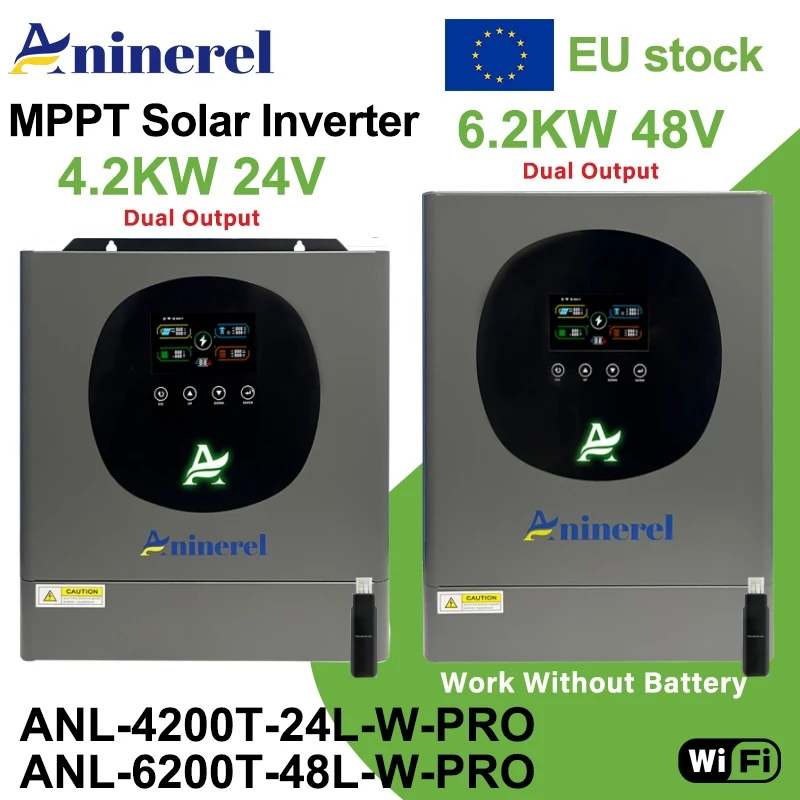 Aninerel 4.2KW 24V/48V Hybrid Solar Inverter z Polski za $198.96 / ~740zł