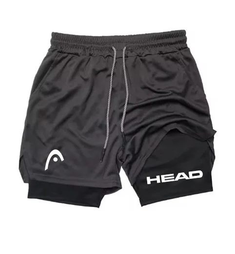 2 in 1 Compression Shorts for Head Men Gym Workout Running Shorts with Phone Pockets Athletic Quick Dry Activewear 5
